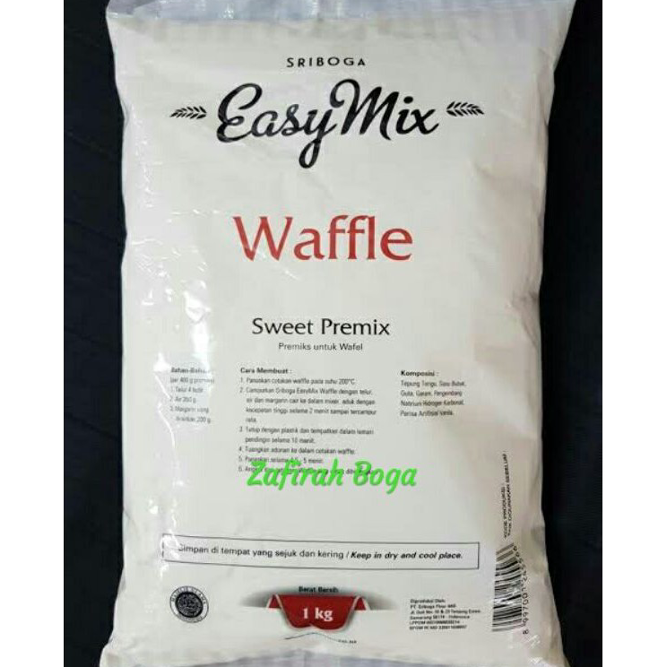 

Ready stock Tepung Easy Mix Sriboga Waffle 1kg