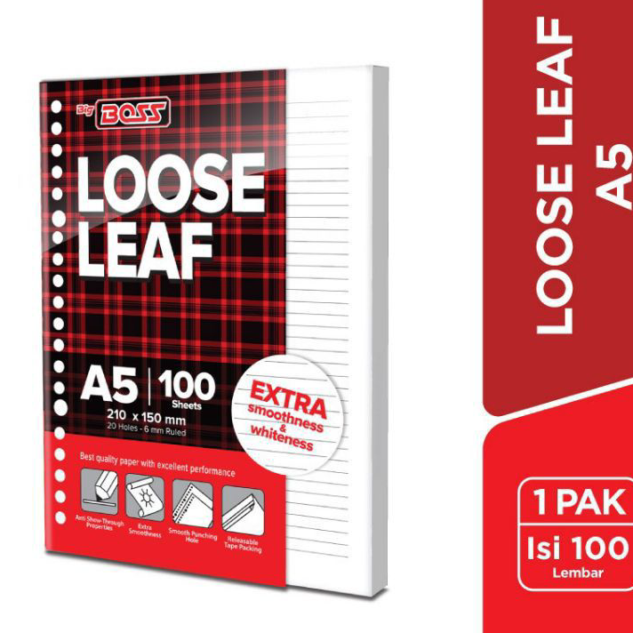 

Laris Loose Leaf / Isi File Binder A5 (100) BigBoos / (1pak)