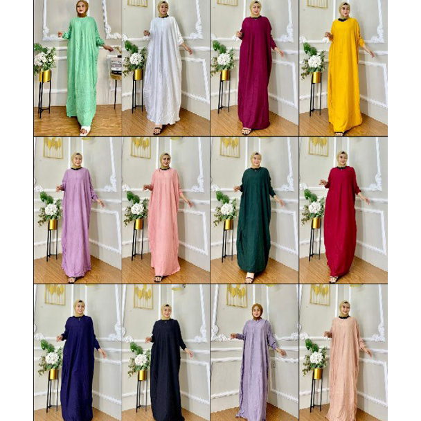 Best Product3z3Yn KAFTAN POLOS TWILL ORI 100% / BAJU KELELAWAR/KAFTAN WANITA/KAFTAN DRESS