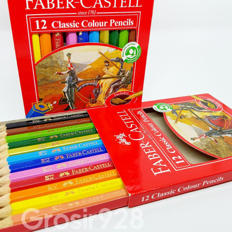 

Terlaku. Faber Castell 12 Classic Colour Pencil / Pensil Warna PENDEK