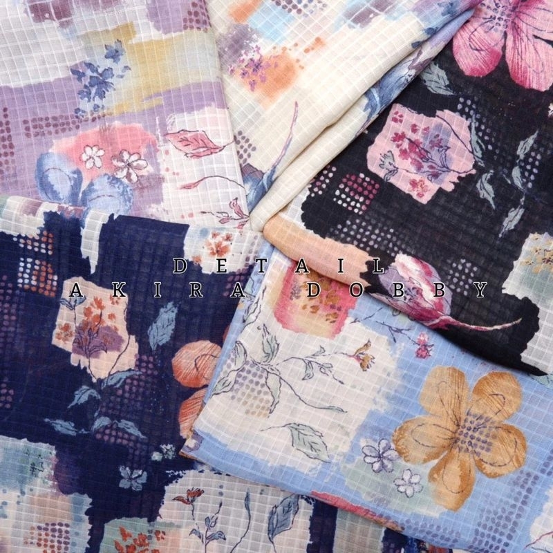 HIJAB AKIRA DOBBY MOTIF BUNGA 08