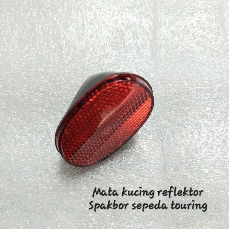 REFLEKTOR MATA KUCING PEMANTUL CAHAYA SPAKBOR SLEBOR BELAKANG SEPEDA LIPAT FEDERAL TOURING