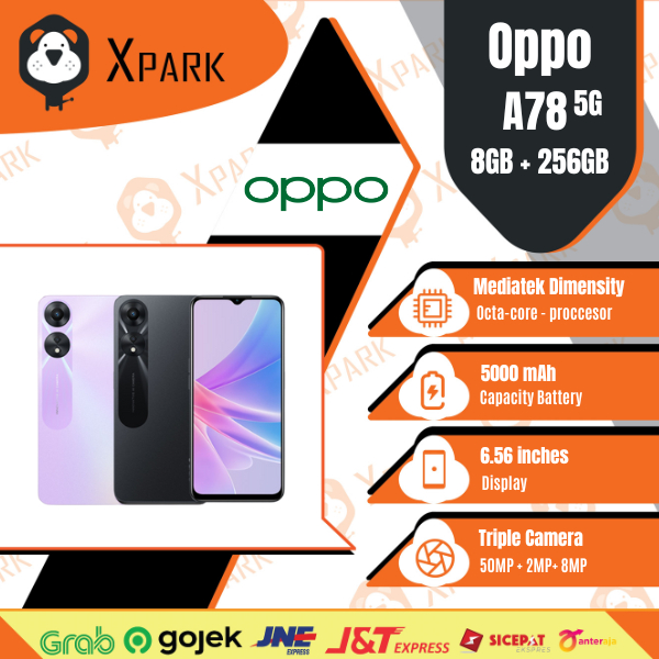 OPPO A78 5G [ 8GB + 128GB ] - Garansi Resmi