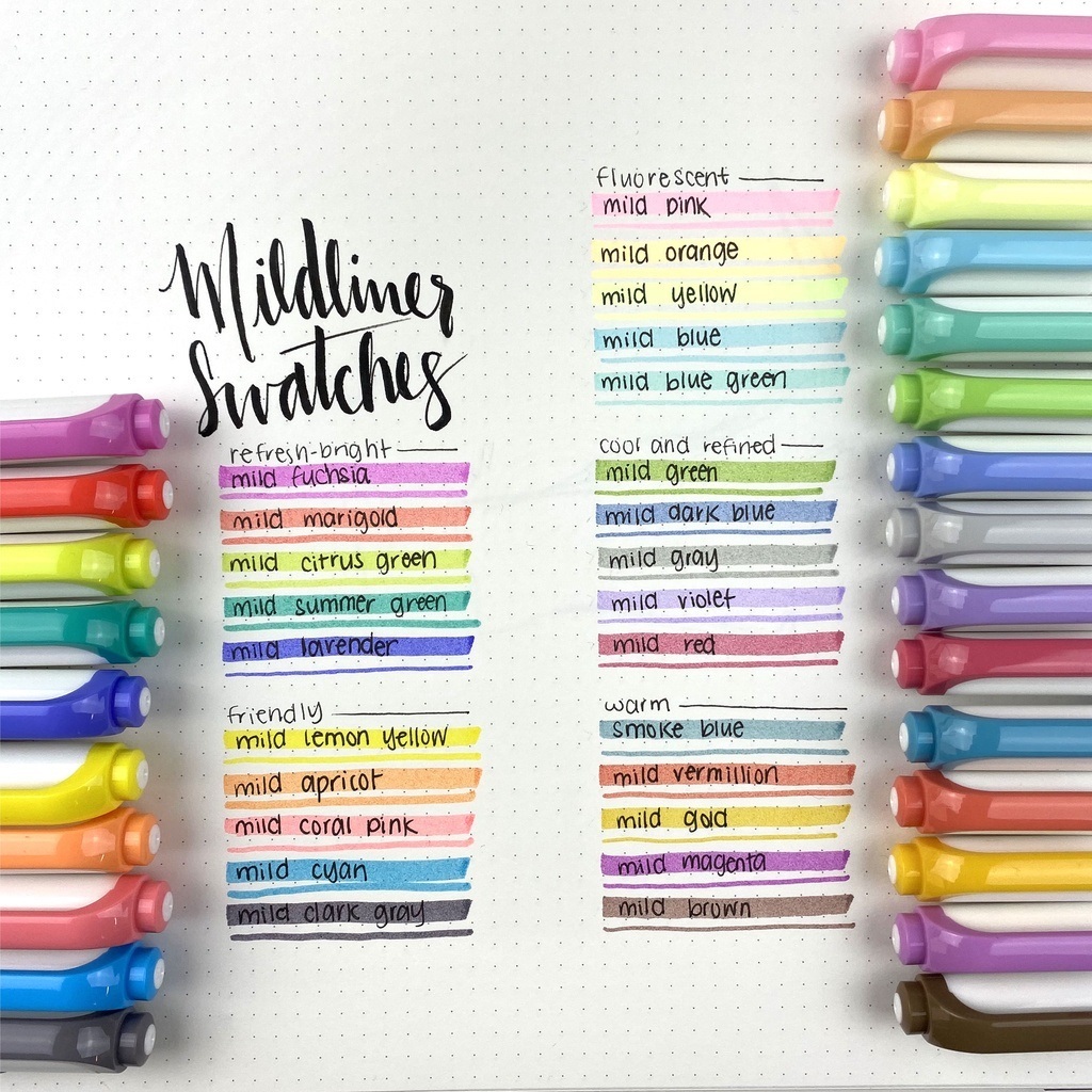 

Asaba Stationery - Zebra Mildliner Pen/Highlighter Pen/Penanda Pen Warna