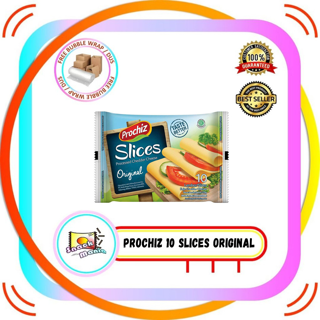 

Prochiz Original Cheddar Cheese ~ 10 Slices Keju Slice Chedar