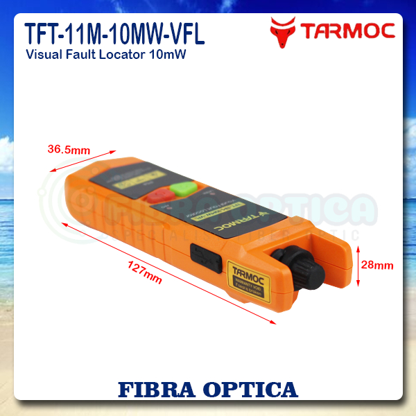 Tarmoc Rechargeable VFL Senter Laser Fiber Optic 10mW 30mW