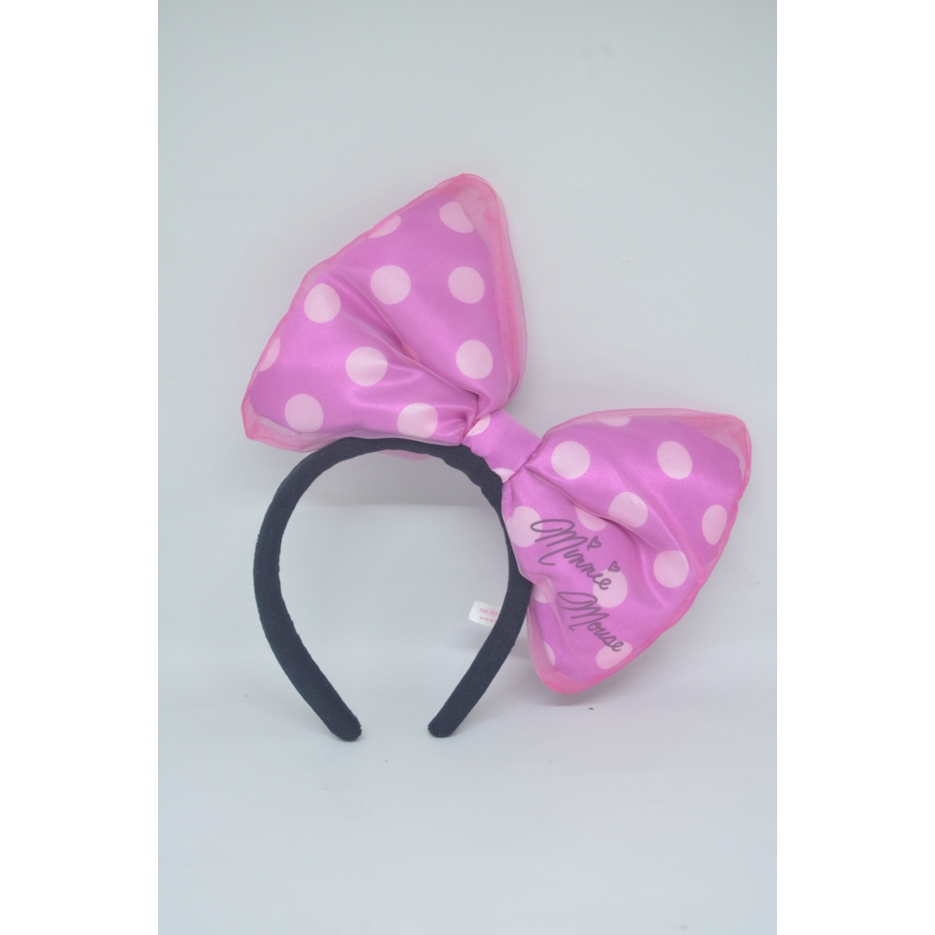 headband bando rambut minnie mouse pita big ribbon original tokyo disneyland