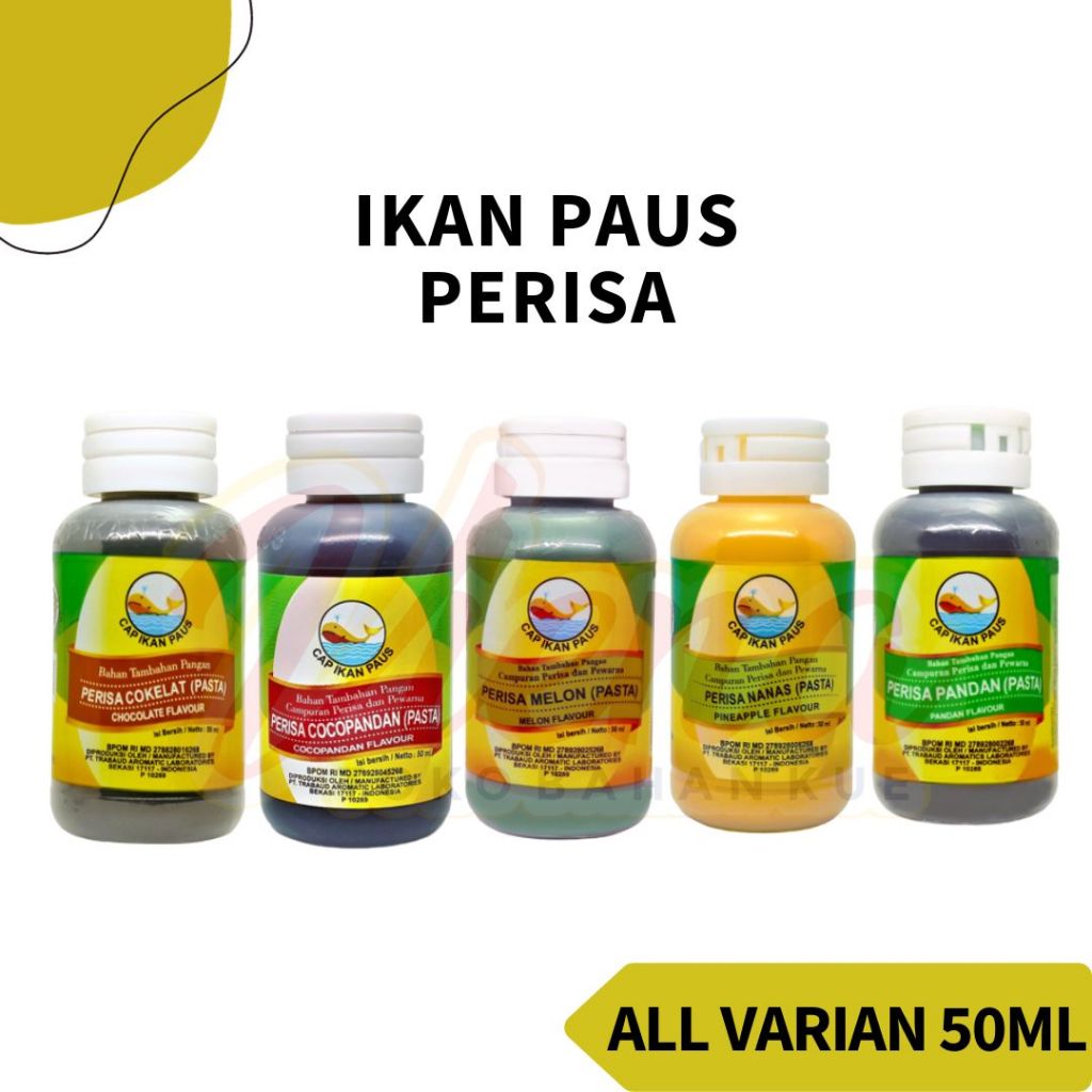 

Ikan Paus Perisa / Pasta / Pewarna Makanan 50ml / Cap Ikan Paus Food Flavouring