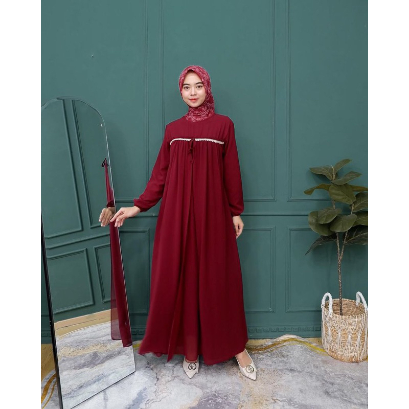 Gamis Outer Renda Ceruty Premium