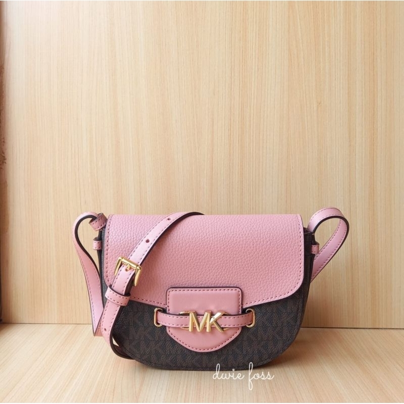 Tas MK Reed S Saddle Bag Sign Brown Tea Rose Original