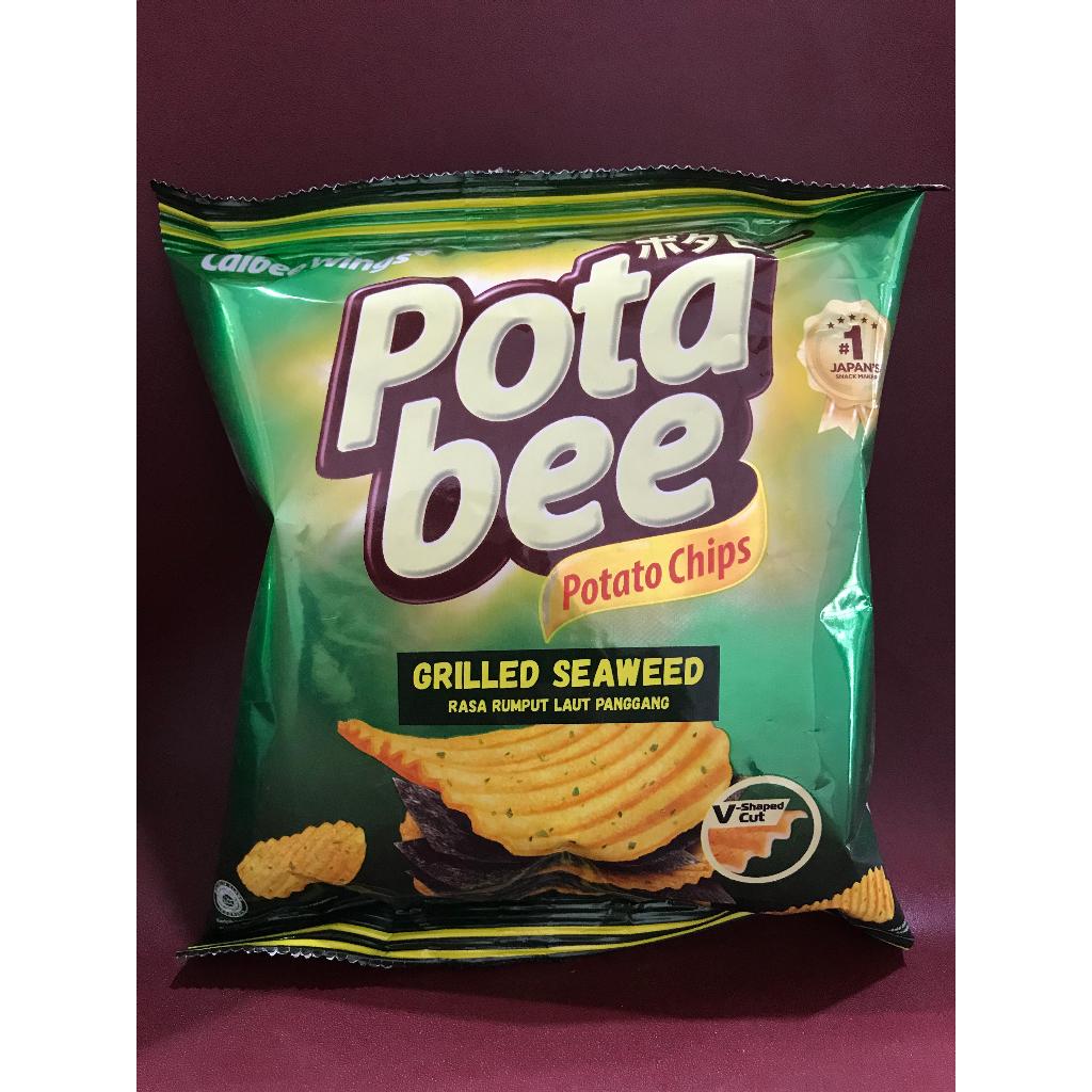 

Potabee Grilled Seaweed Potato Chips 35g - Keripik Kentang Potabee Rasa Rumput Laut