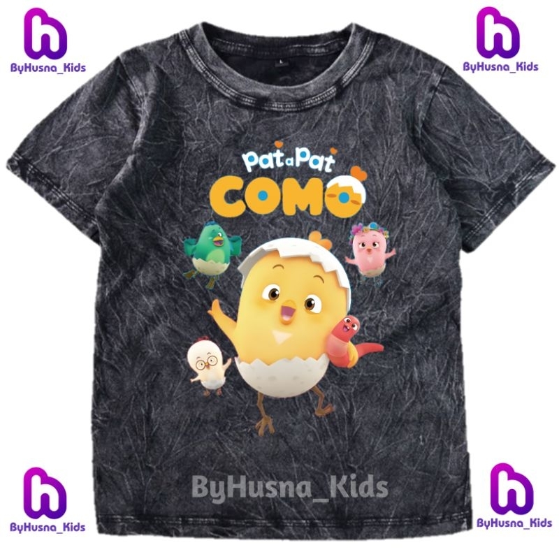 COMO BAJU ANAK KAOS WASHED ANAK PAT A PAT COMO KARTUN YOUTUBE YUTUB ATASAN ANAK BAYI BALITA BATITA T