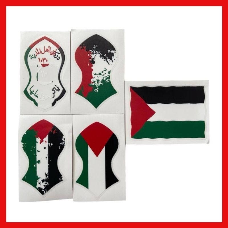 

Stiker timbul Palestina/Stiker transparan camel Cetak UVgell CWC Backlite + cutting