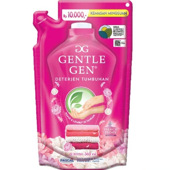 Gentle Gen Deterjen Cair Morning Breeze 360mL Pouch