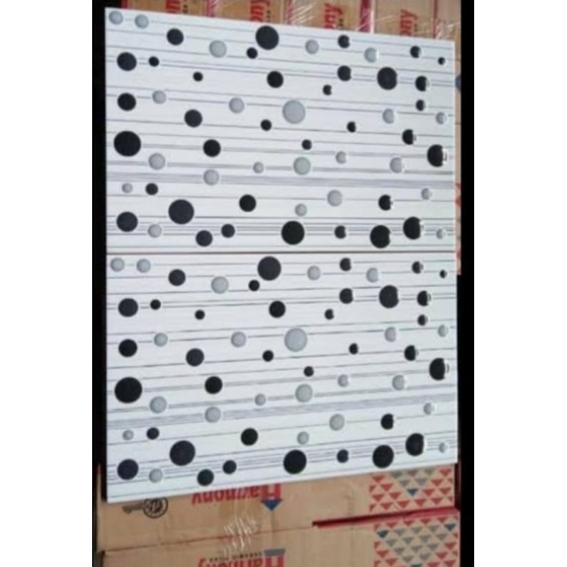 keramik 25x40 bulat bulat hitam (31358)
