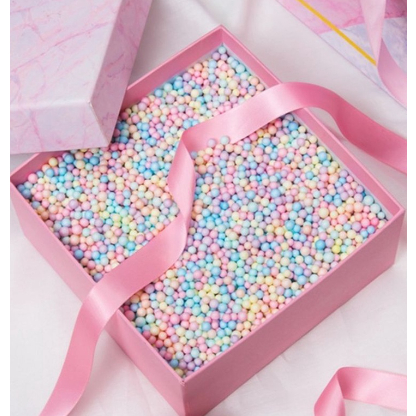 Bola Gabus Salju Gabus Mini Sterefoam Styrofoam /Butiran Styrofoam Bulat Salju/ Isian Balon/ Souveni