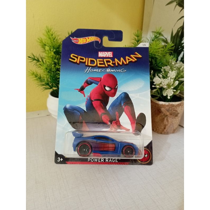 hot wheels power rage spiderman home coming
