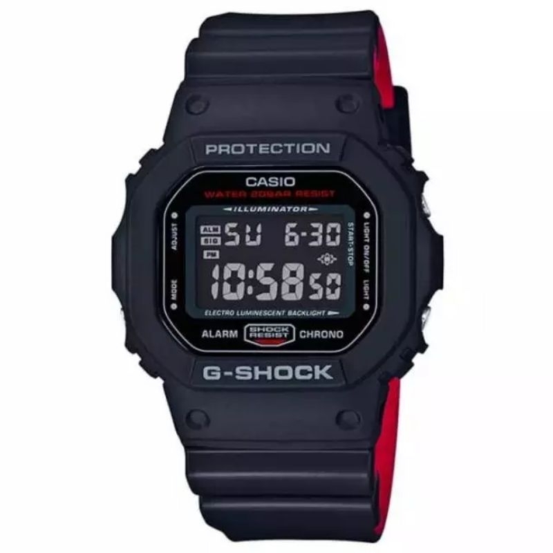 CASIO G-SHOCK DW-5600HR-1DR Jam tangan Pria digital Rubber Original