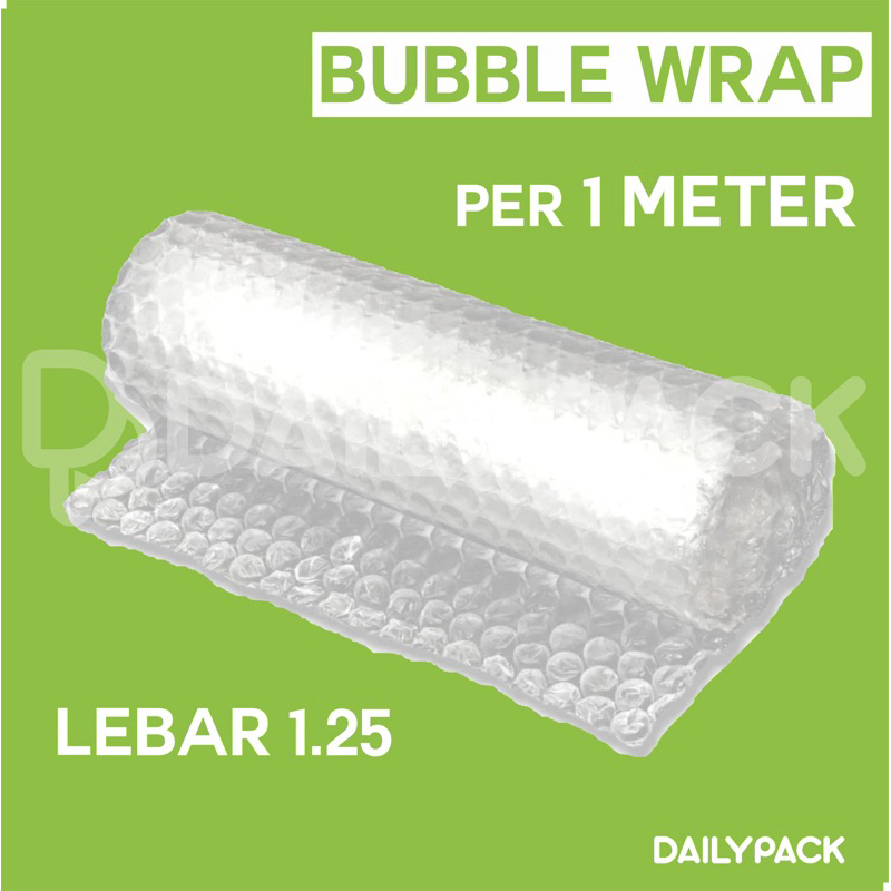 

BUBBLE WRAP PER METER / METERAN TEBAL LEBAR 125 cm 1.25 m