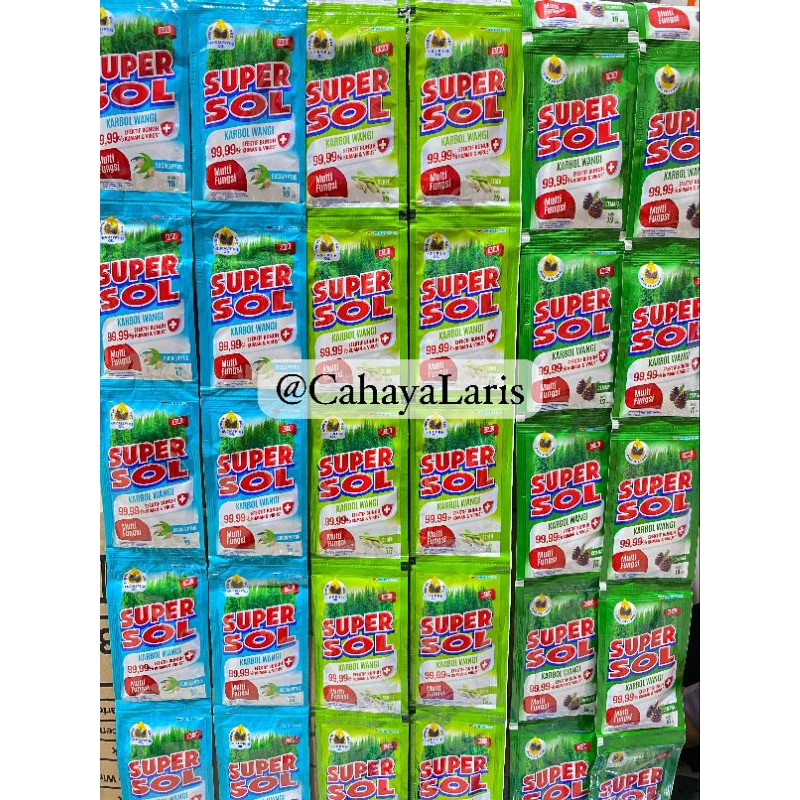 SUPERSOL KARBOL WANGI 19ml | SUPERSOL SACHET 500 ISI 12
