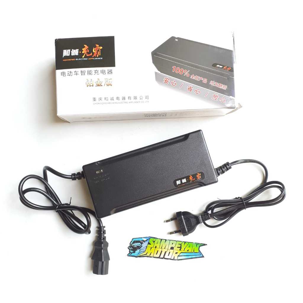 Charger Ces Sepeda Listrik 48 Volt 20 Ah OHCE Smart Charger Bisa Untuk Semua Sepeda Listrik Exotic P