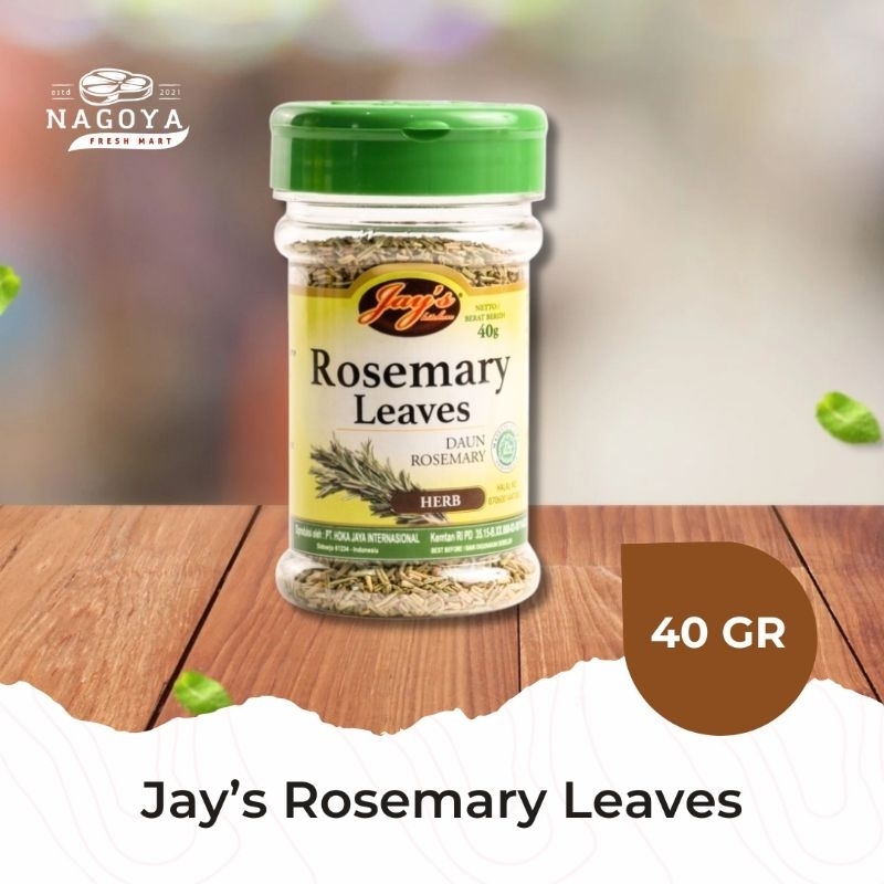 

Jay's Rosemary Leaves - Daun Rosemary 40 GR | Grill Master | Bumbu Masak