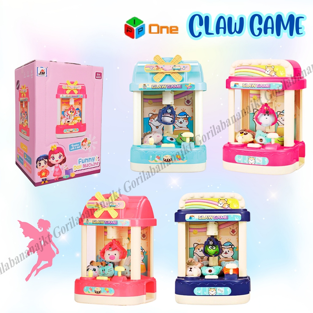 Mainan anak Claw Game Mini Claw Machine mesin capit Boneka