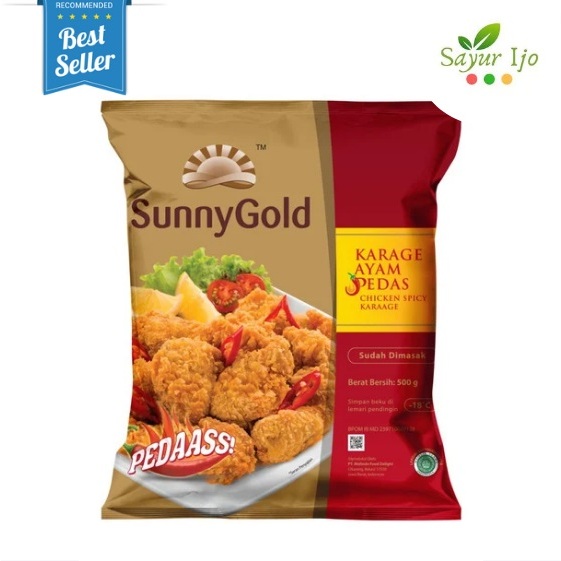 

SunnyGold Spicy Chicken Karaage 500 Gram / Pack Fresh Frozen Daging Ayam Karage Pedas