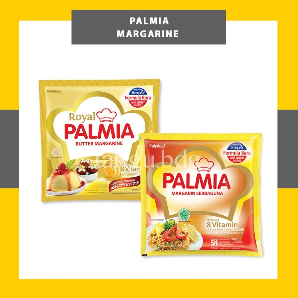 

BUTTER MARGARINE ROYAL PALMIA 200GR - MENTEGA MARGARIN SERBAGUNA SASET - MARGARIN BUTTER SACHET BUTTER BLEND