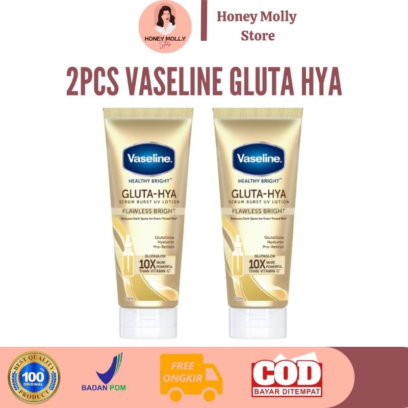 Vaselin Gluta Hya Original Unilever Thailand, Body Lotion Vaseline, Handbody Vaseline Thailand, Loti