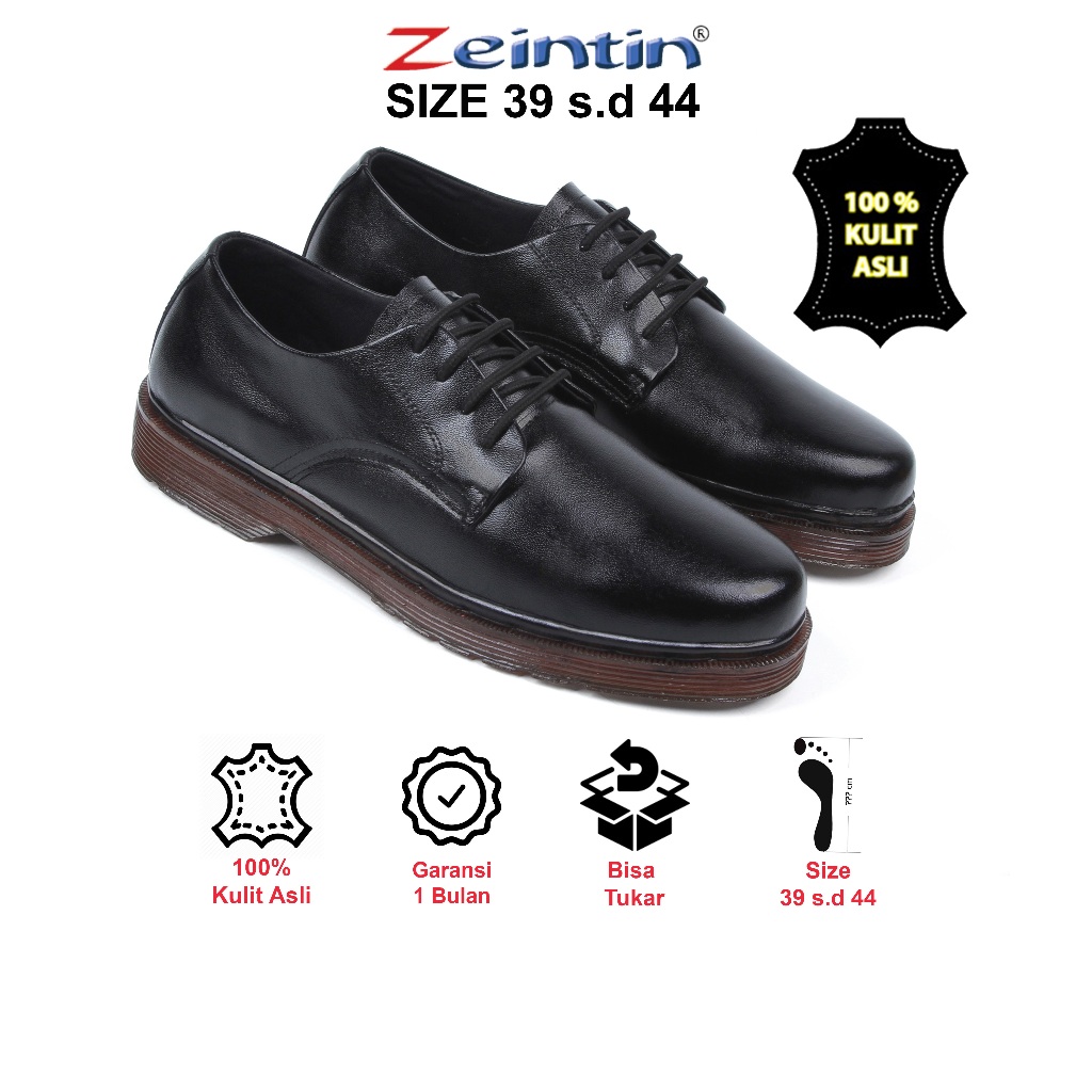 Zeintin - Sepatu Docmart Pria Casual Formal Sepatu Kerja Pria Slip On Loafer AJ