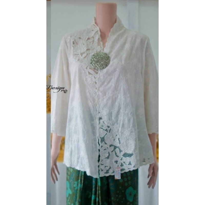 kebaya encim Kerancang langsung bahan katun jepang