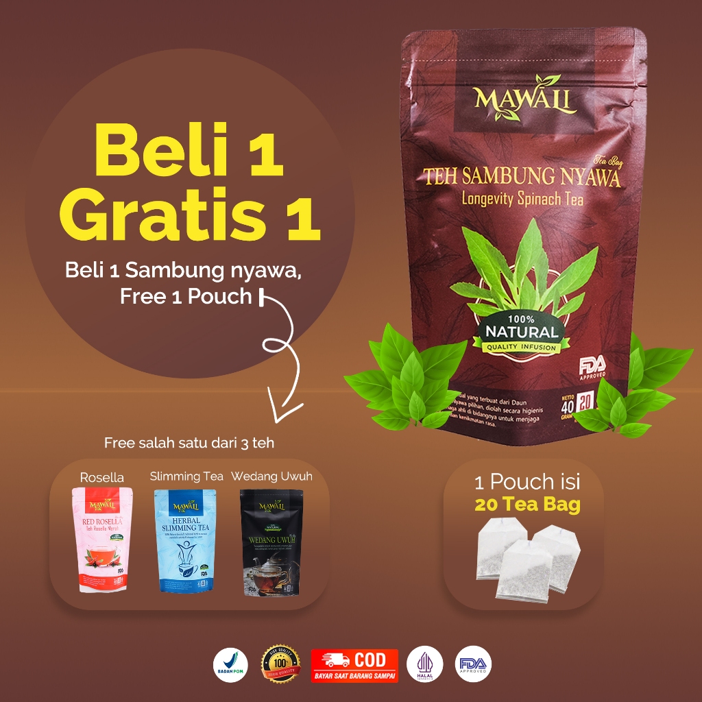 

BELI 1 GRATIS 1! Teh Herbal Sambung Nyawa 100% Herbal