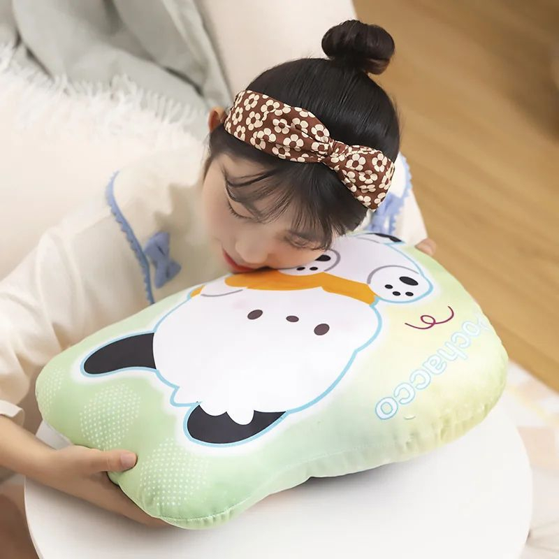 Bantal Karakter Sanrio Kuromi Melody Cinnamorol 55cm Bahan Plush Halus dan Lembut