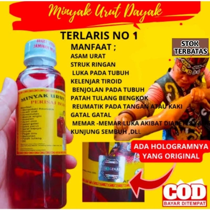 

MINYAK DAYAK MINYAK URUT DAYAK KALIMANTAN 250ML ORIGINAL