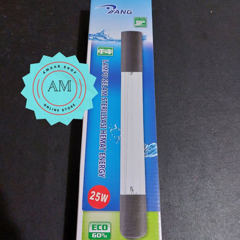 LAMPU UV YANG 25W / YANG UV LAMP AQUARIUM 25WATT / LAMPU UV AQUARIUM KOLAM / LAMPU UV ULTRAVIOLET KO