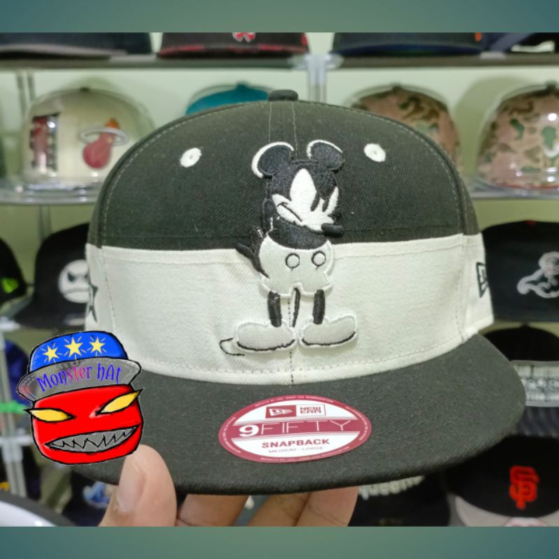Topi New Era x Disney "Mickey Mouse B/W", snapback M-L