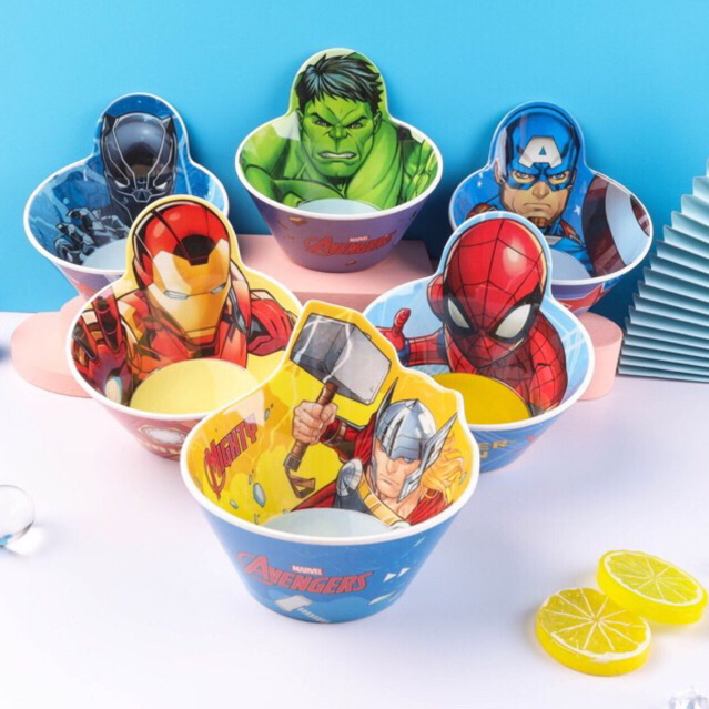 Mangkok Melamine Import ORIGINAL DISNEY Rapunzel Ariel Stitch Anna Snow White Cinderella Aurora Bell