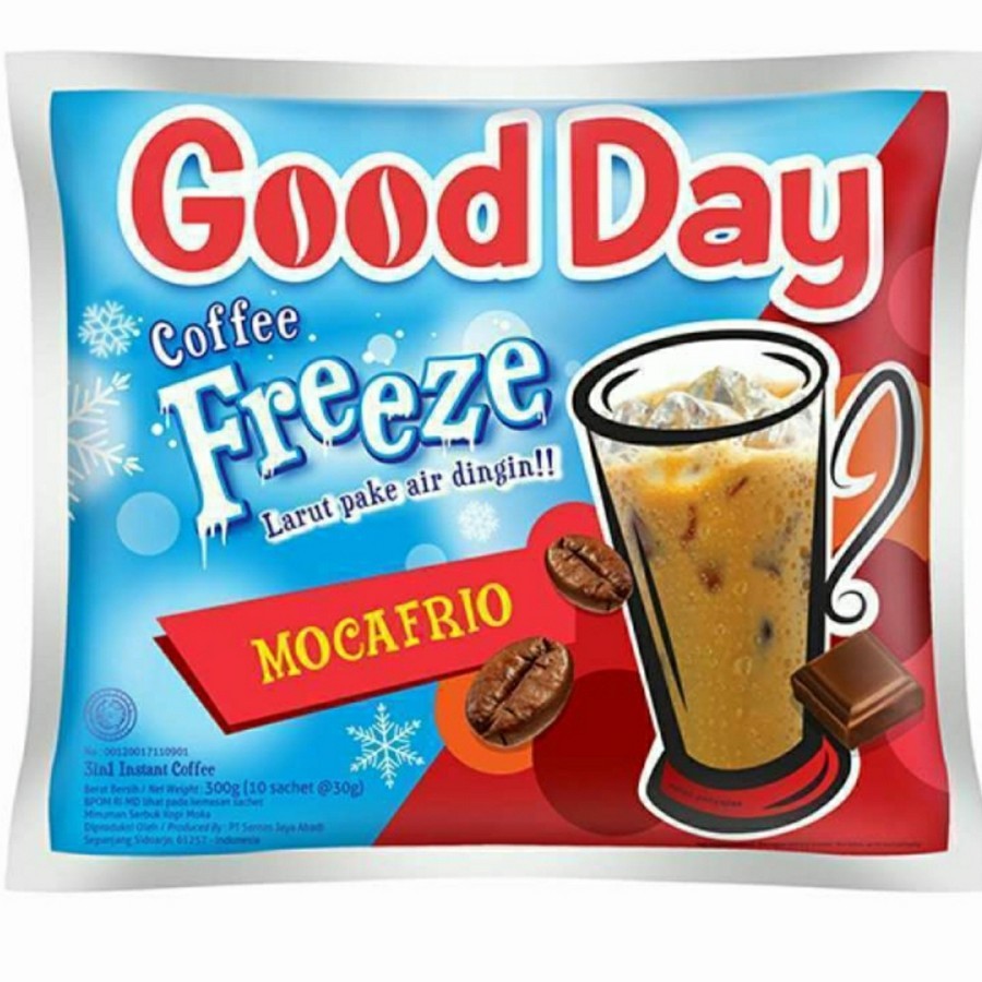 

Good Day Coffe Freeze Mocafrio 30 gram Perpcs