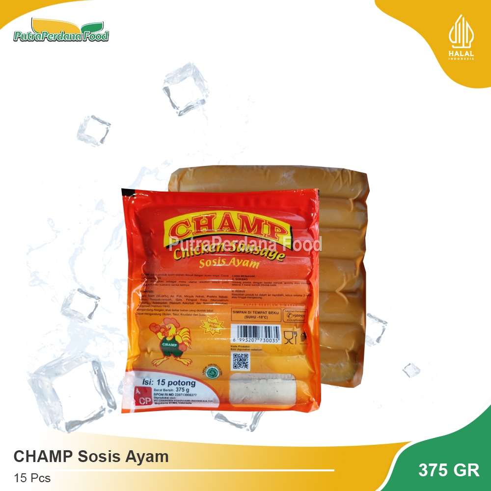 

CHAMP Sosis Ayam 375gr (15 Pcs)