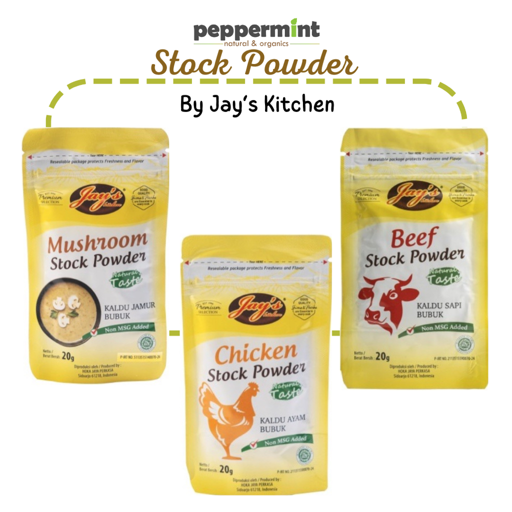 

Jay's Kitchen Stock Powder Ziplock Sachet (20 gr) / Kaldu Non MSG