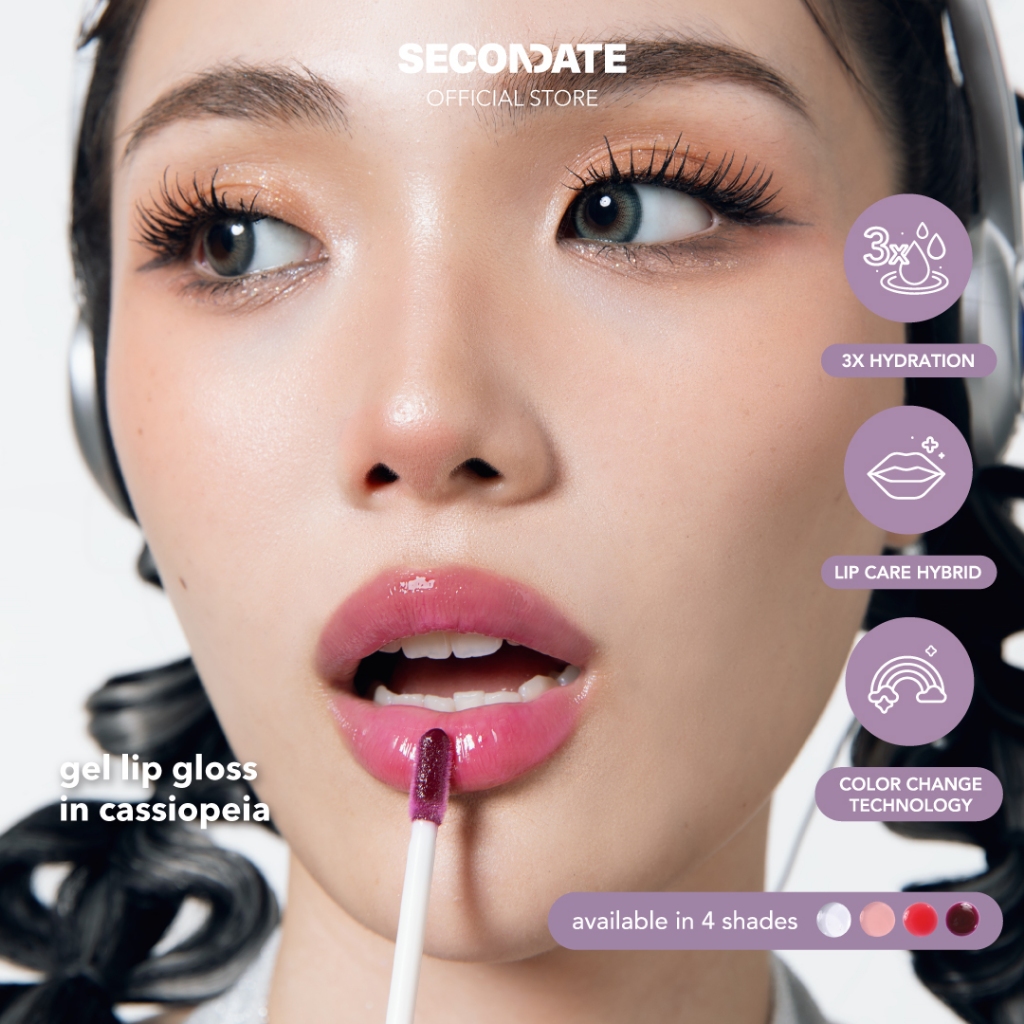 SECONDATE Gel Lip Gloss in Cassiopeia
