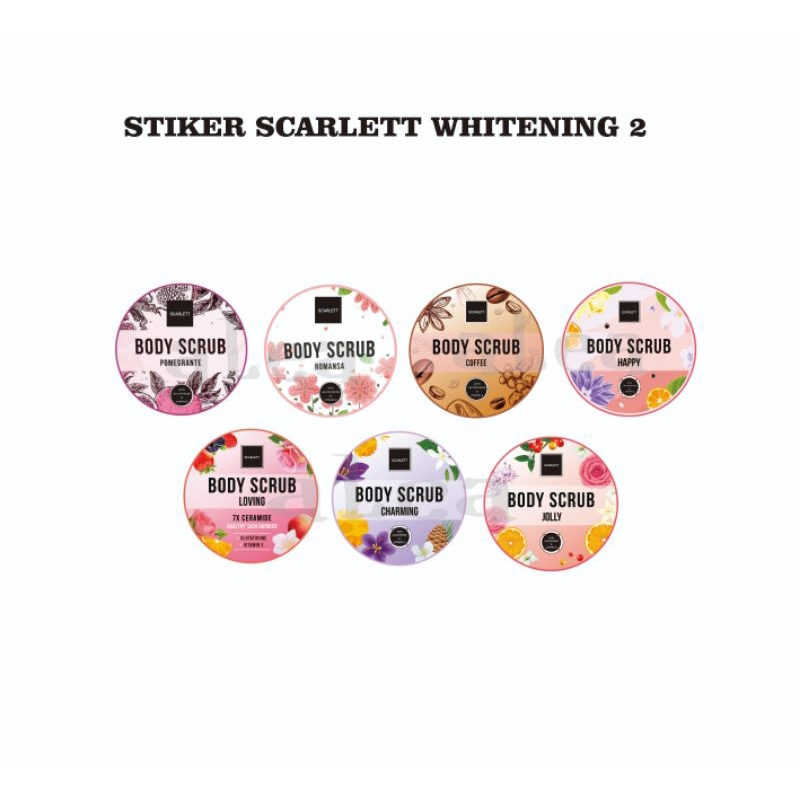 

(ALEA) STIKER SCARLETT WHITENING 2