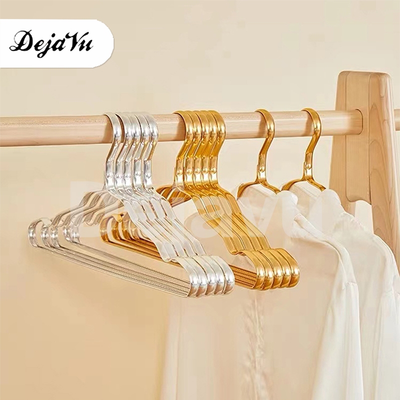 Dejavu Hanger Baju Aluminium Mewah Gantungan Pakaian Lemari Hanger Gantung Jemuran Tebal Anti Karat 