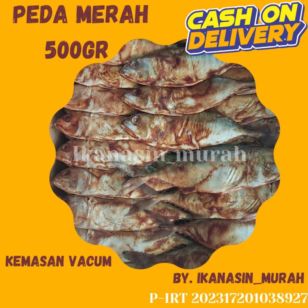 

IKAN ASIN PEDA MERAH / PEDA PUTIH 500GR / IKAN ASIN MURAH BISA COD