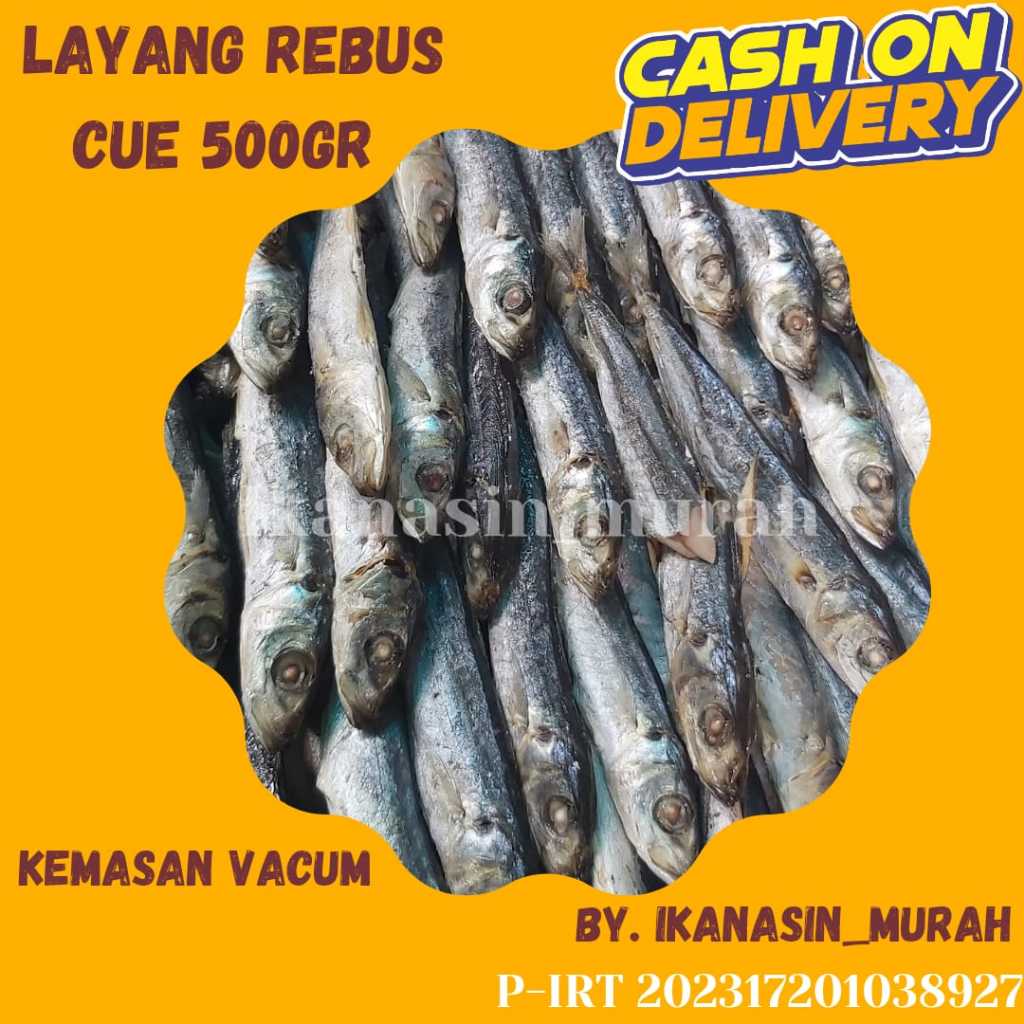 

IKAN ASIN LAYANG REBUS / LAYANG ASIN / CUE / KLOTOK 500GR / IKAN ASIN MURAH BISA COD