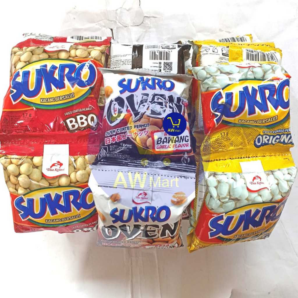 

SUKRO RENCENG ORIGINAL IS ( 10 SACHET X ECER 1.000 ) - KACANG BERSALUT SUKRO DUA KELINCI RENCENG ORIGINAL ISI 10 SACHET