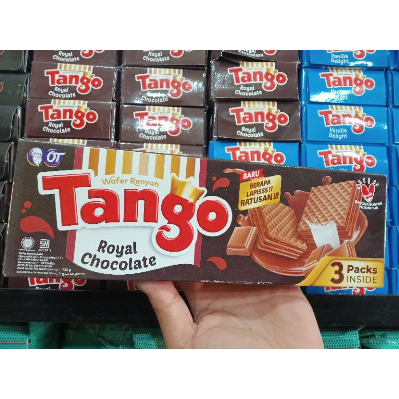 

Tango Wafer Renyah Rasa Cokelat 133gr