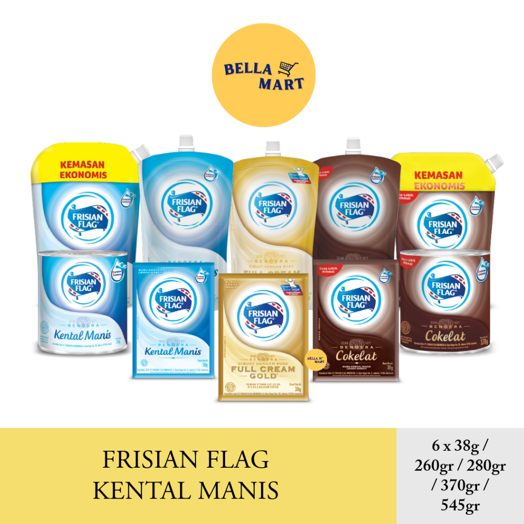 

Frisian Flag Bendera Kental Manis, Cokelat, Gold All Varian