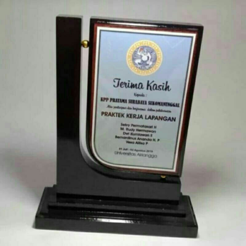 vandel kayu /piagam kayu